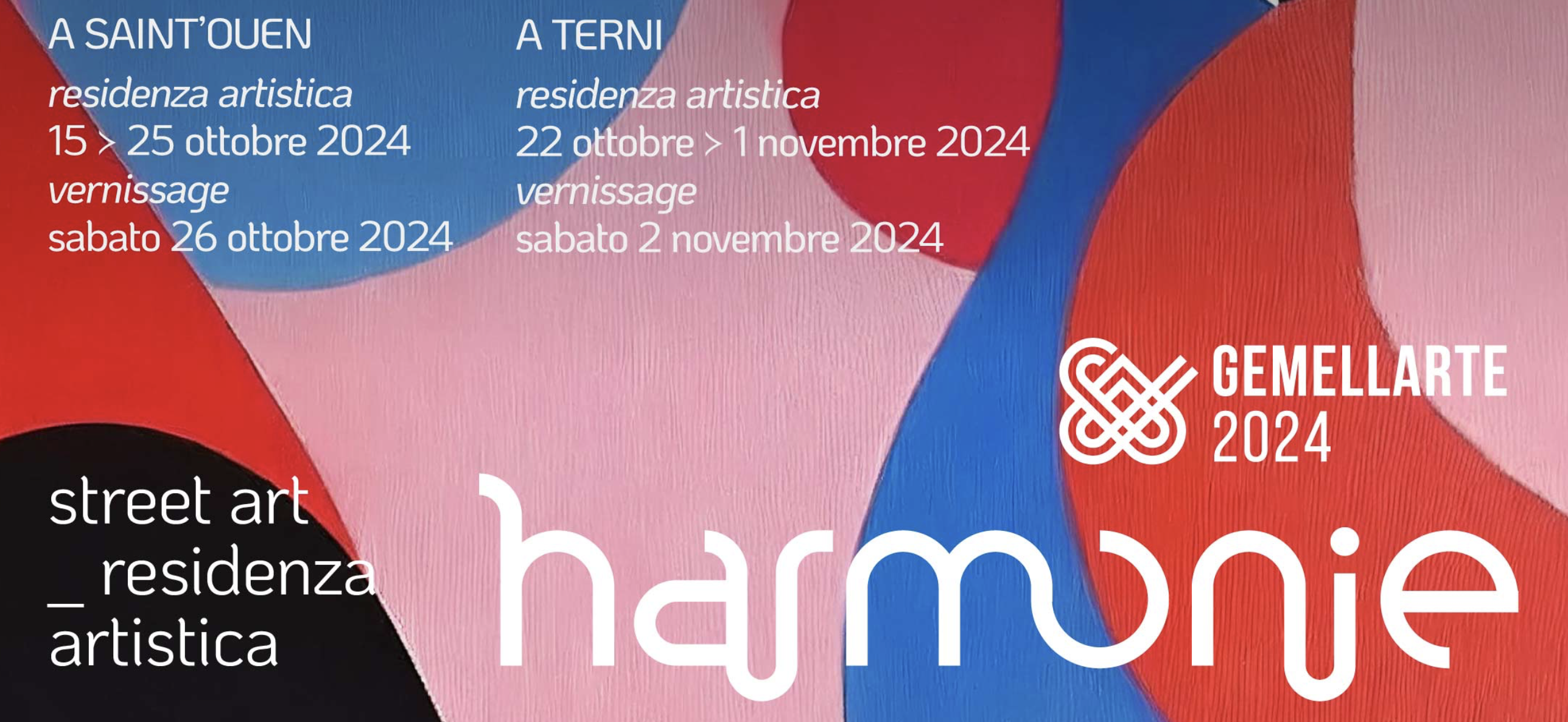 locandina GemellArte fesrival internazionale di arte contemporanea 2024 Terni