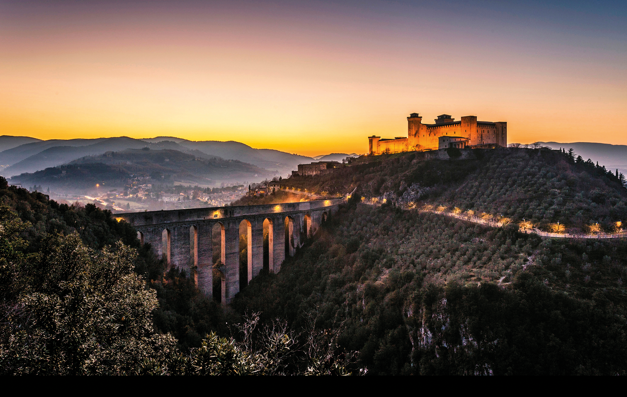 Spoleto, città in un presepe