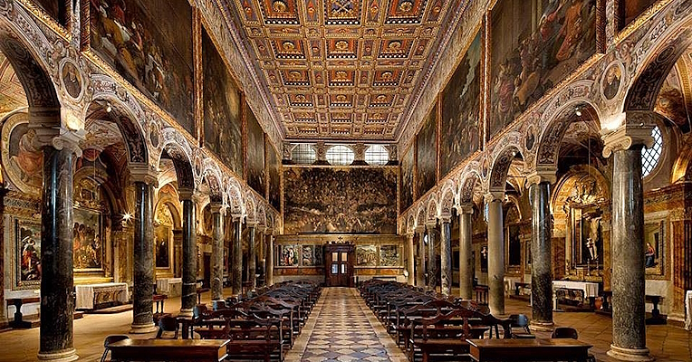 Immagine: Church of San Pietro in Perugia - Canvas by Antonio Vassilacchi