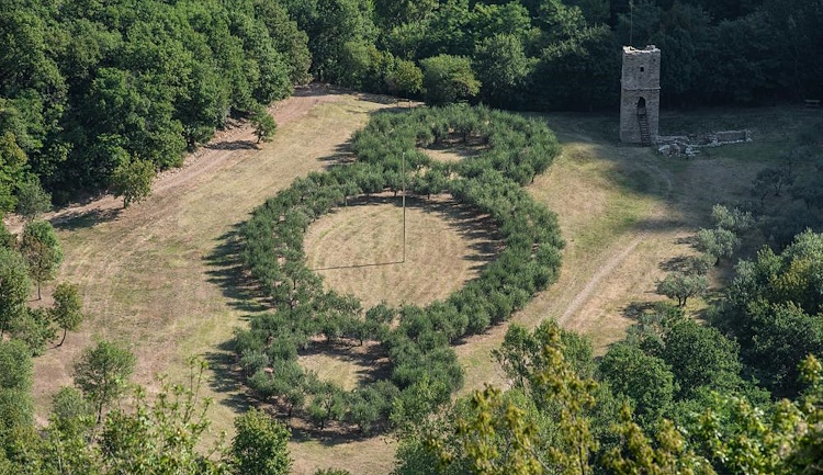 Immagine: Anello dal Complesso di Santa Croce verso il “Terzo Paradiso” e ritorno