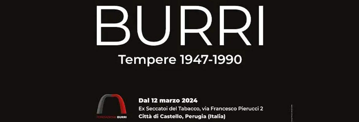 BURRI: Tempere 1947-1990