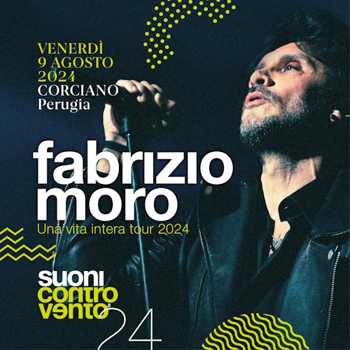 Locandina concerto Fabrizio Moro