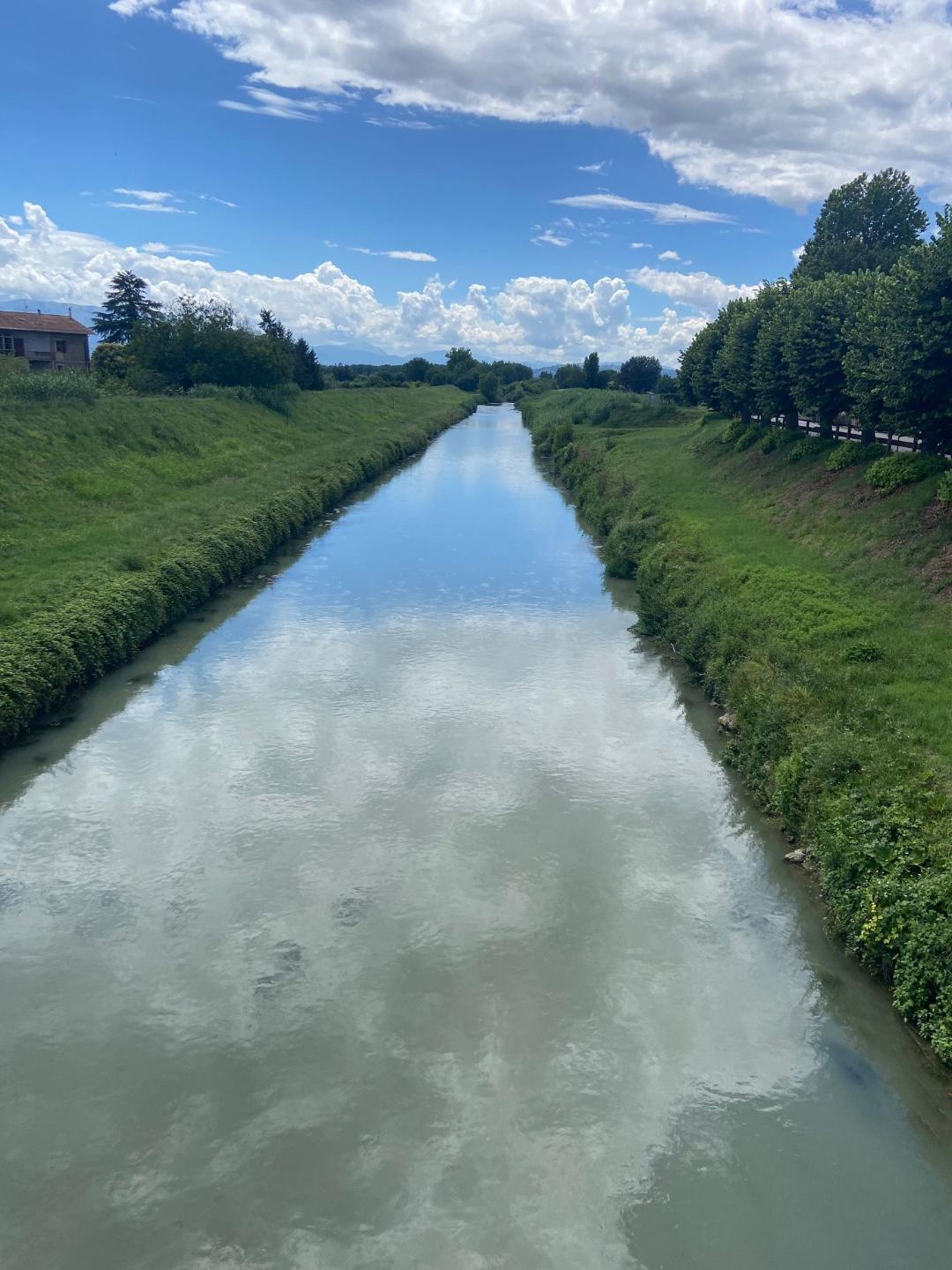  Topino river in the Cannara area 