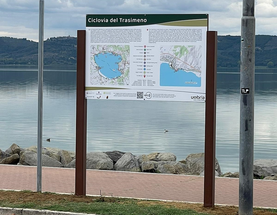 Trasimeno Cycle Route Cartelli segnaletici