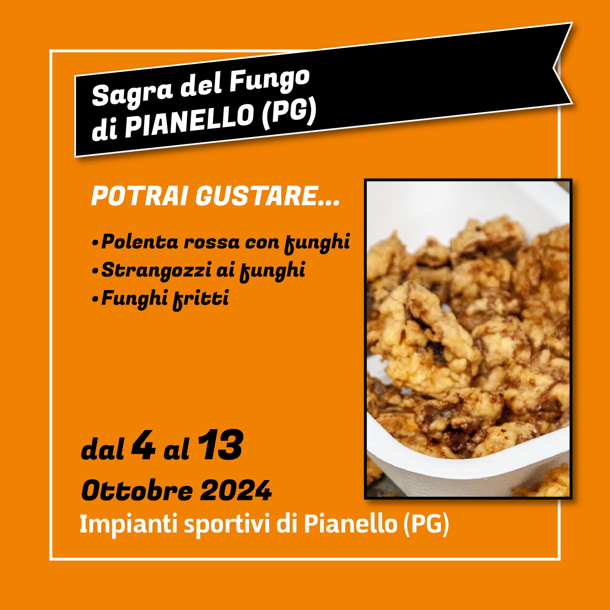 locandina Sagra del Fungo di Pianello 2024 - Pianello