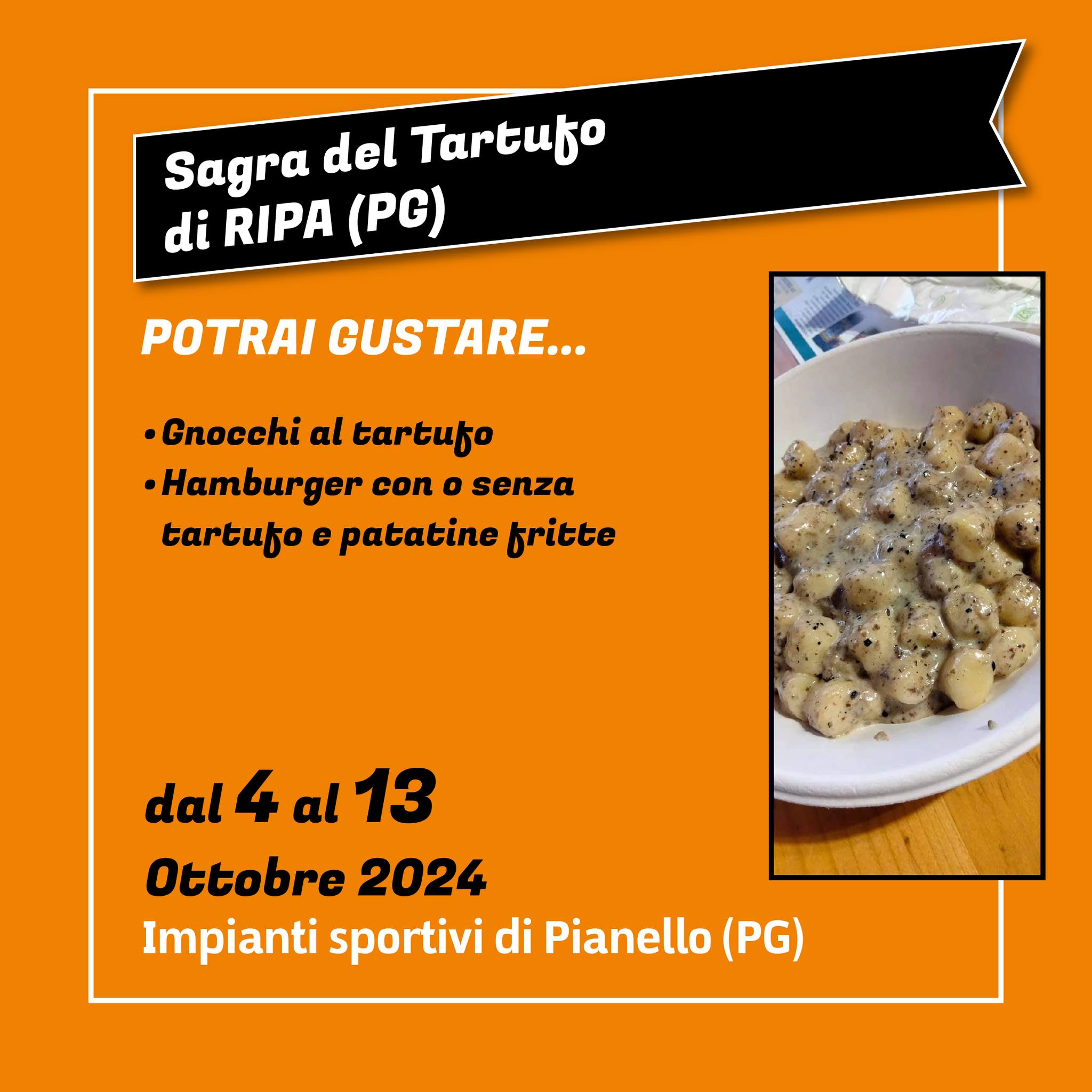 locandina Sagra del tartufo di Ripa 2024 - Pianello